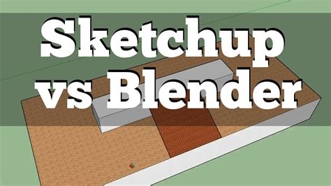 sketchup vs blender woodworking.